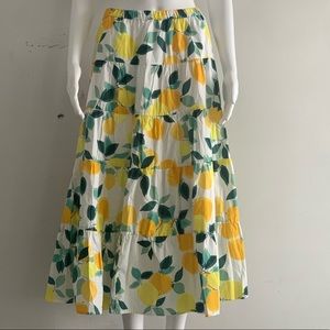 Who What Wear Lemon Tree print Skirt size 4